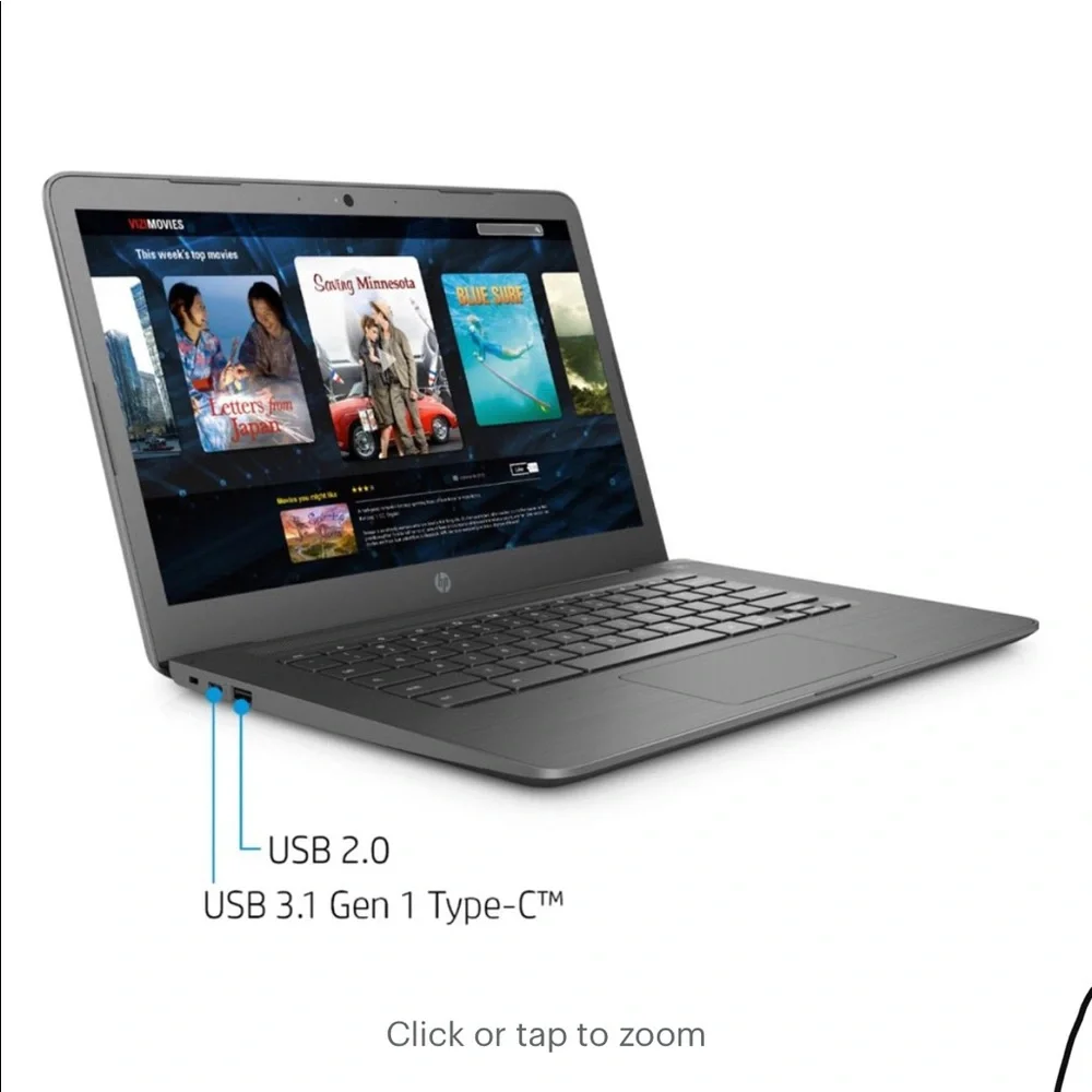 HP chromebook 14” LED display computer